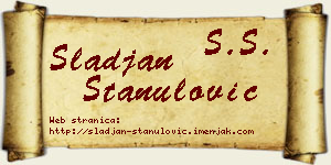 Slađan Stanulović vizit kartica